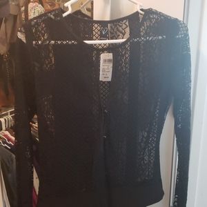 Black lace bodysuit